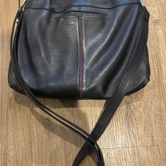 Hammitt Black Leather Crossbody Bag with Silver Accents - Picture 5 of 5